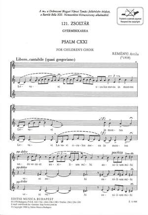 Remenyi, Attila: Psalm 121