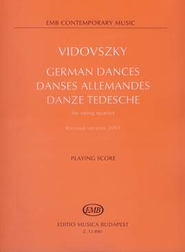 Vidovszky, Laszlo: German Dances (string quartet)