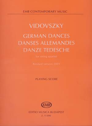 Vidovszky, Laszlo: German Dances (string quartet)