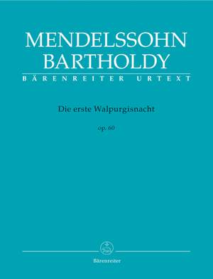 Mendelssohn, F: Die erste Walpurgisnacht (The First Walpurgis Night), Op.60 (G-E) (Urtext)