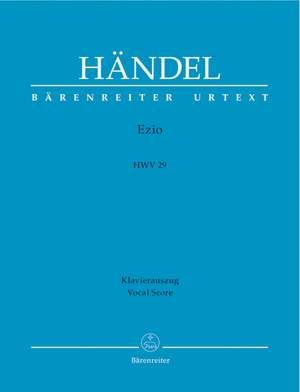 Handel, GF: Ezio (HWV 29) (It) (Urtext)