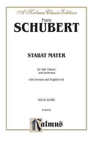 Schubert, F: Stabat Mater (vocal score)(ger/eng)