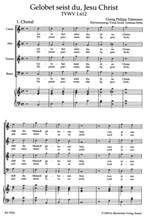 Telemann, G: Gelobet seist du, Jesu Christ (TVWV 1:612)(We Praise Thee, All, Our Saviour Dear) (G-E) Cantata for 2nd Day of Christmas (Urtext) Product Image
