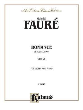 Gabriel Fauré: Romance, Op. 28 (Urtext)