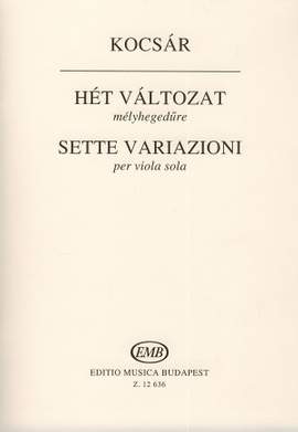 Kocsar, Miklos: Seven Variations (viola)