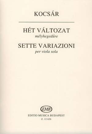 Kocsar, Miklos: Seven Variations (viola)
