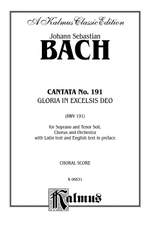 Johann Sebastian Bach: Cantata BWV 191 -- Gloria in excelsis Deo Product Image