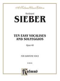 Ferdinand Sieber: Ten Easy Vocalises and Solfeggios