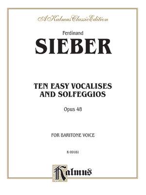 Ferdinand Sieber: Ten Easy Vocalises and Solfeggios