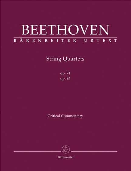 Beethoven: String Quartets, Op.74 & 95 (Urtext)