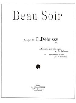 Debussy: Beau Soir (violin and piano)