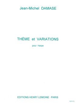 Damase, Jean-Michel: Theme et Variations (harp)