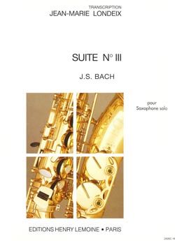 Bach, Johann Sebastian: Suite No.3 (saxophone)