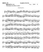 Bach, Johann Sebastian: Suite No.3 (saxophone) Product Image