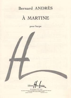 Andres, Bernard: A Martine (harp)