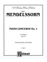 Felix Mendelssohn: Piano Concerto No. 1 in G Minor, Op. 25 Product Image
