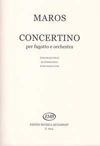 Maros, Rudolf: Concertino (bassoon and piano)