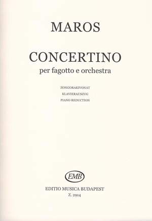 Maros, Rudolf: Concertino (bassoon and piano)