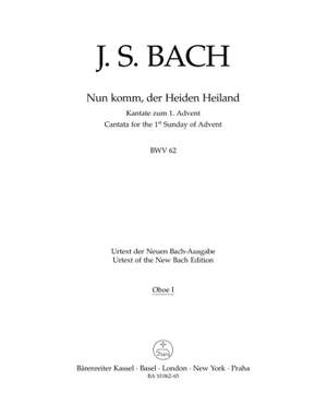 Bach, JS: Cantata No. 62: Nun komm, der Heiden Heiland (BWV 62) (Urtext)