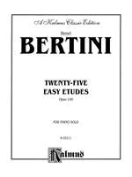 Henri Bertini: Twenty-five Easy Studies, Op. 100 Product Image