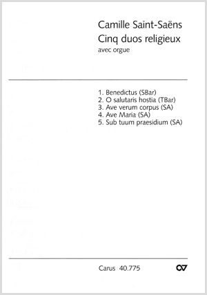 SaintSaëns: Fünf Duette mit Orgel