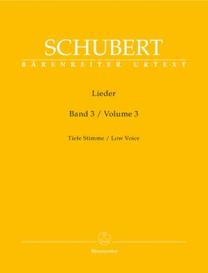 Schubert: Lieder Volume 3 (op. 80-98) (Urtext)