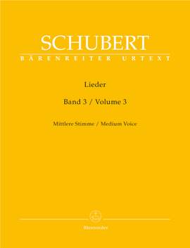 Schubert: Lieder Volume 3 (op. 80-98) (Urtext)
