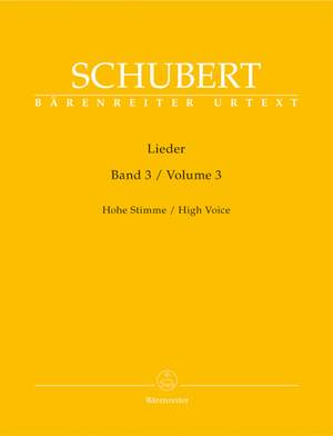 Schubert: Lieder Volume 3 (op. 80-98) (Urtext)