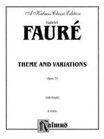 Gabriel Fauré: Theme and Variations, Op. 73 Product Image
