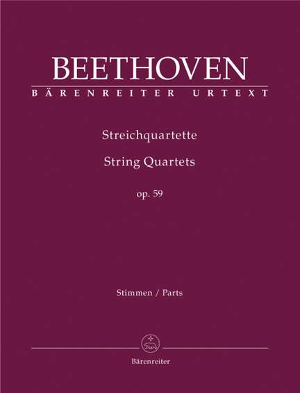 Beethoven: String Quartets, Op.59 Nos. 1 - 3 (Urtext)