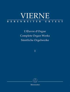 Vierne, L: Organ Works Vol. 1: Symphonie No.1, Op.14 (Urtext)