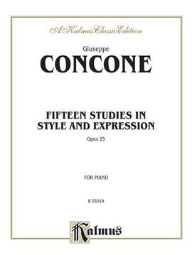 Giuseppe Concone: Fifteen Studies in Style and Expression, Op. 25