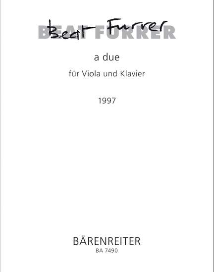 Furrer, B: a due (1997)