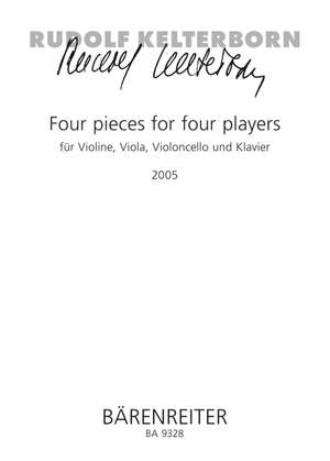 Kelterborn, R: Four Pieces for Four Players (2005)