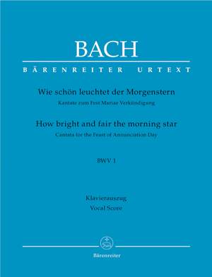 Bach, JS: Cantata No. 1: Wie schoen leuchtet der Morgenstern (BWV 1) (Urtext)
