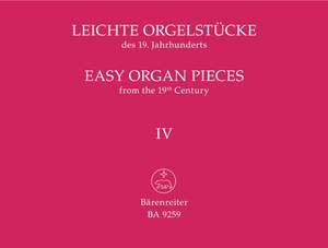 Various Composers: Easy Organ Pieces from the 19th Century, Bk.4