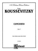 Serge Koussevitzky: Concerto, Op. 3 Product Image