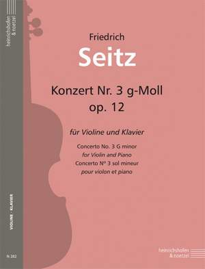 Seitz, Friedrich: Violin Concerto in G minor Op.12