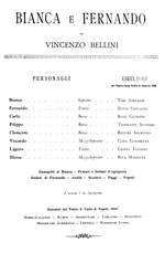 Vincenzo Bellini: Bianca e Fernando Product Image