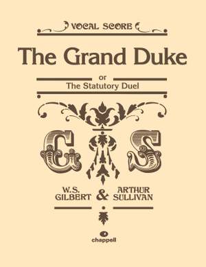 Sullivan: The Grand Duke or The Statutory Duel (Vocal score)