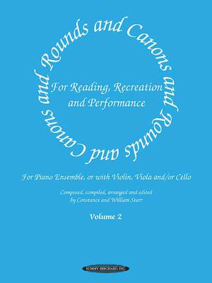 Rounds and Canons for Reading, Recreation and Performance, Piano Ensemble, Volume 2