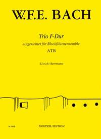 Bach, Wilhelm Friedrich E.: Trio in F for Recorders