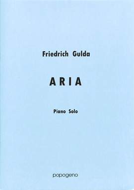 Gulda, Friedrich: Aria Piano Solo