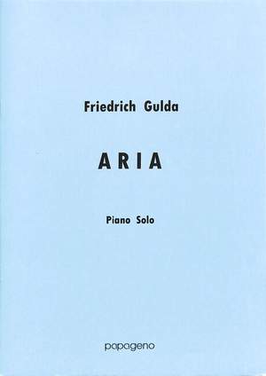 Gulda, Friedrich: Aria Piano Solo