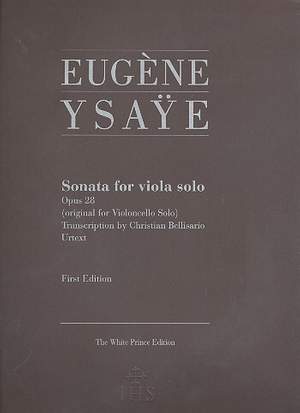 Ysaÿe, E: Sonata for Viola Solo Op.28