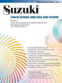 Suzuki Violin School MIDI Disk Acc./CD-ROM, Volume 4