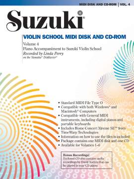 Suzuki Violin School MIDI Disk Acc./CD-ROM, Volume 4
