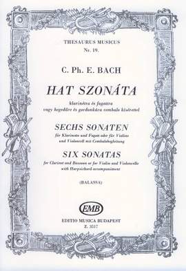 Bach, C.P.E: 6 Sonatas (clarinet and bassoon)