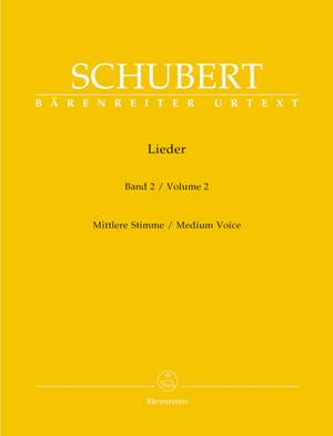 Schubert: Lieder Volume 2 (op. 26-79) (Urtext)