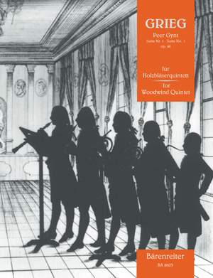 Grieg, E: Peer Gynt Suite No.1 Op.46 arranged for Woodwind Quintet